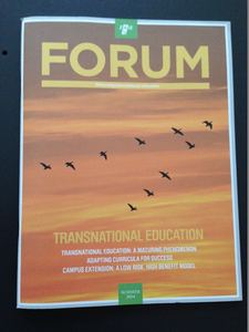 EAIE Forum Summer 2014 - TNE - cover